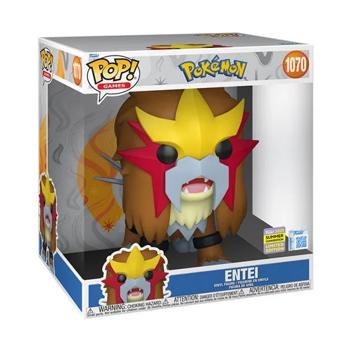 Funko Pop! Pokémon – Entei 10-Inch Jumbo Vinyl Figure #1070 (2025 Convention Exclusive)