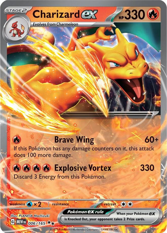 PSA 9 - Charizard Ex 006/165
