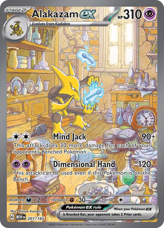 PSA 9 - Alakazam Ex 201/165