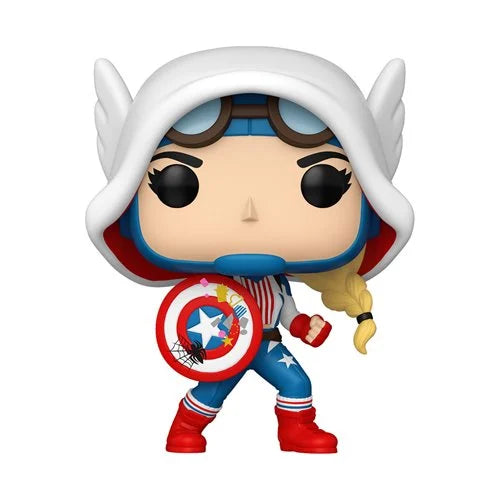 Funko Pop! Spider-Gwen: Gwenverse Cap-Gwen Vinyl Figure #1486
