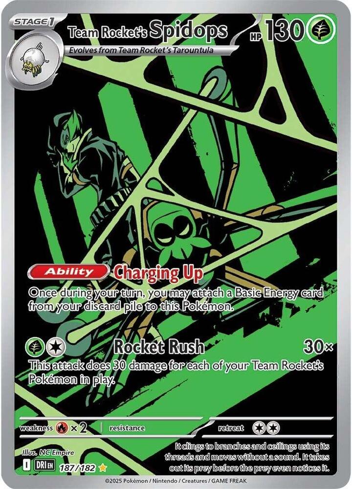 PSA 9 - Team Rocket's Spidops 187/182