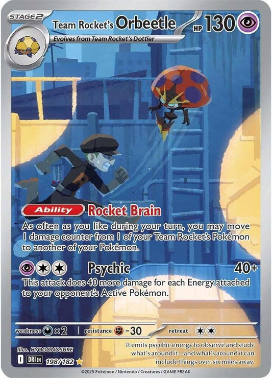 PSA 9 - Team Rocket's Orbeetle 198/182